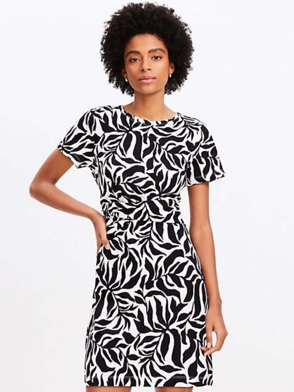 LOFT Draped Mini Dress
